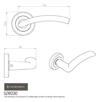 Serozzetta Trenta Door Handle - SZR030PN 