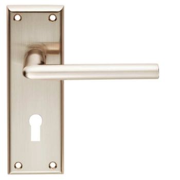 Serozzetta Dieci Lever on a Lock Backplate - SZR011SN  Serozzetta Dieci Lever on a Lock Backplate - SZR011SN