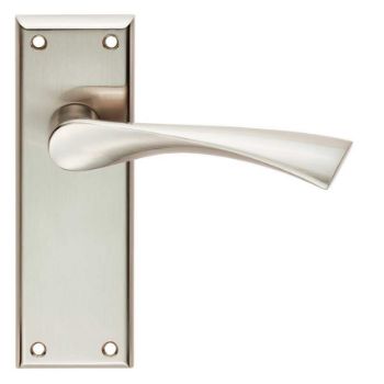 Serozzetta venti lever on a latch backplate - SZR022SN  Serozzetta venti lever on a latch backplate - SZR022SN