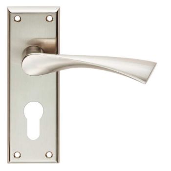 Serozzetta venti lever on a Euro Profile backplate - SZR021YSN Serozzetta venti lever on a Euro Profile backplate - SZR021YSN