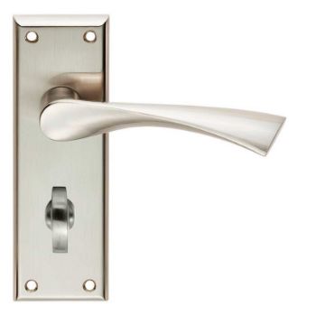 Serozzetta venti lever on a WC bathroom backplate - SZR023SN Serozzetta venti lever on a WC bathroom backplate - SZR023SN