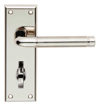 Serozzetta quaranta lever on a WC bathroom backplate - SZR043PNSN  Serozzetta quaranta lever on a WC bathroom backplate - SZR043PNSN