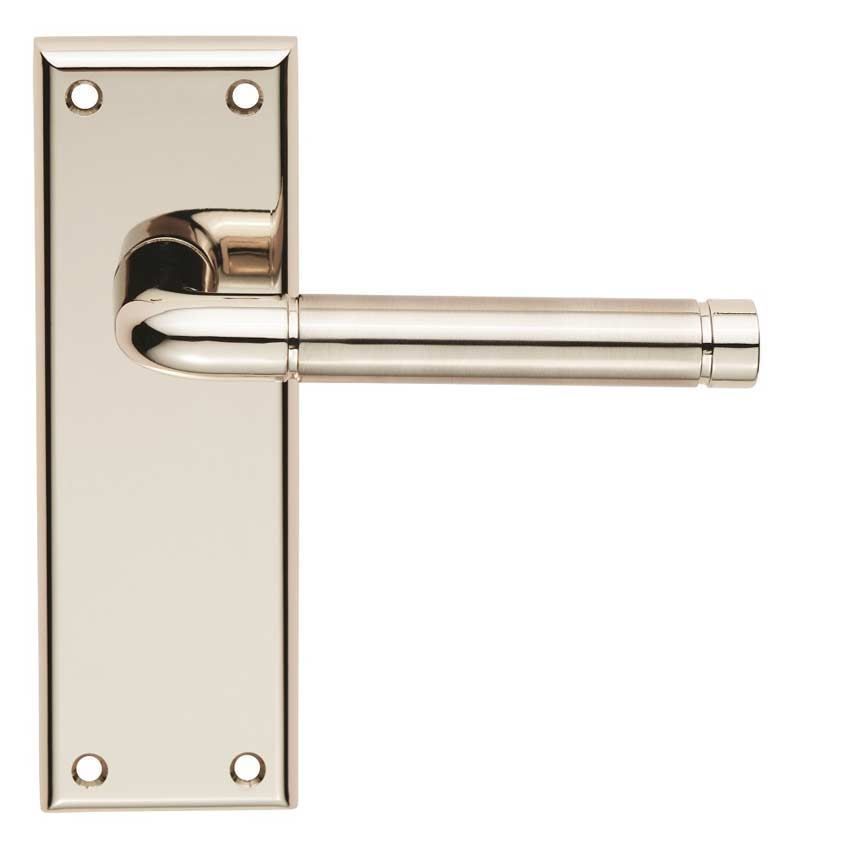 Serozzetta quaranta lever on a latch backplate - SZR042PNSN 