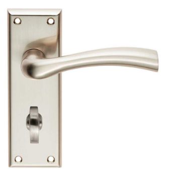 Serozzetta cinquanta lever on a WC bathroom backplate - SZR053SN Serozzetta cinquanta lever on a WC bathroom backplate - SZR053SN