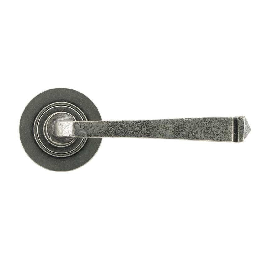 Avon Lever on a Plain Rose in Pewter - 45631