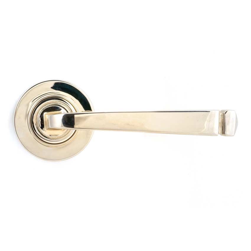 Avon Lever on a Plain Rose in Polished Nickel - 45619