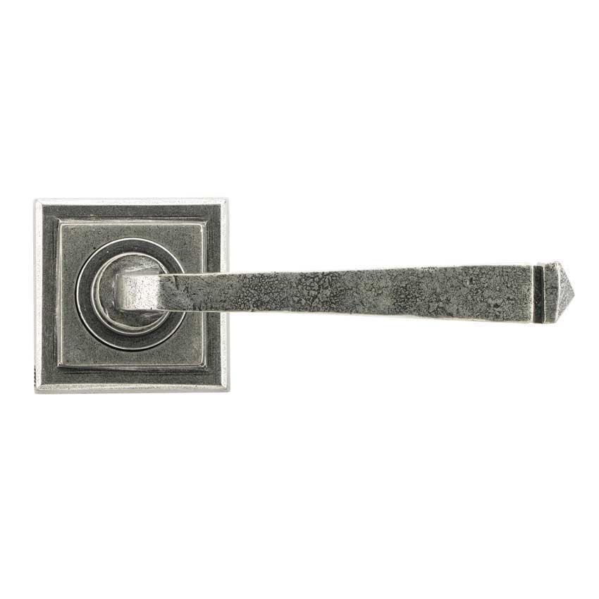 Avon Lever on a Square Rose in Pewter - 45634