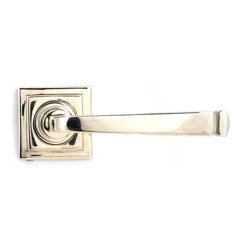 Avon Lever on a Square Rose in Polished Nickel - 45622