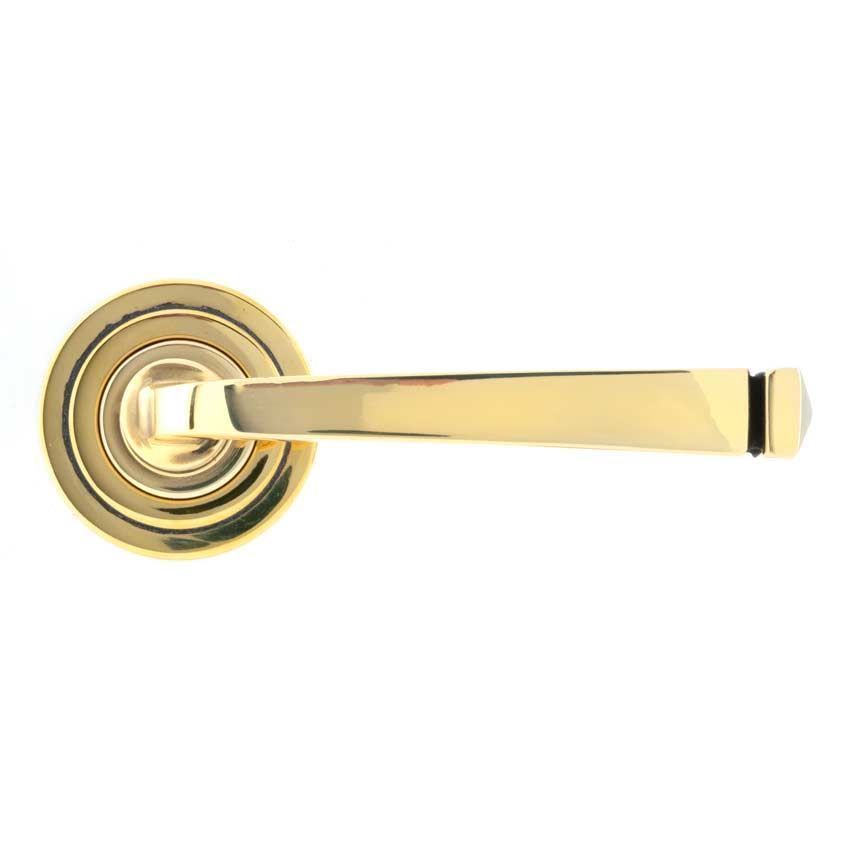 Avon Lever on an Art Deco Rose in Aged Brass - 45612