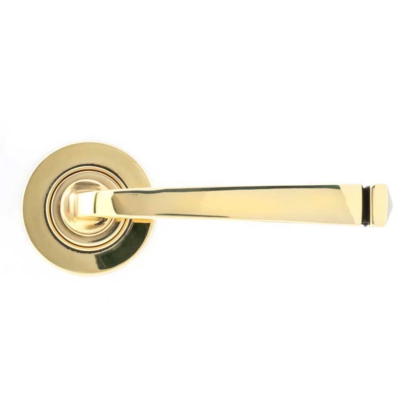 Avon Lever on a Plain Rose in Aged Brass - 45611