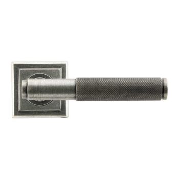 Brompton Lever on a Square Rose in Pewter - 45682