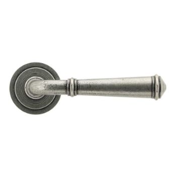 Regency Lever on an Art Deco Rose in Pewter finish - 45644