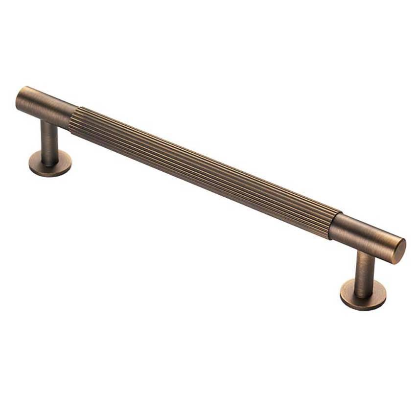 Antique Brass Lines Pull Handles - FTD710AB 