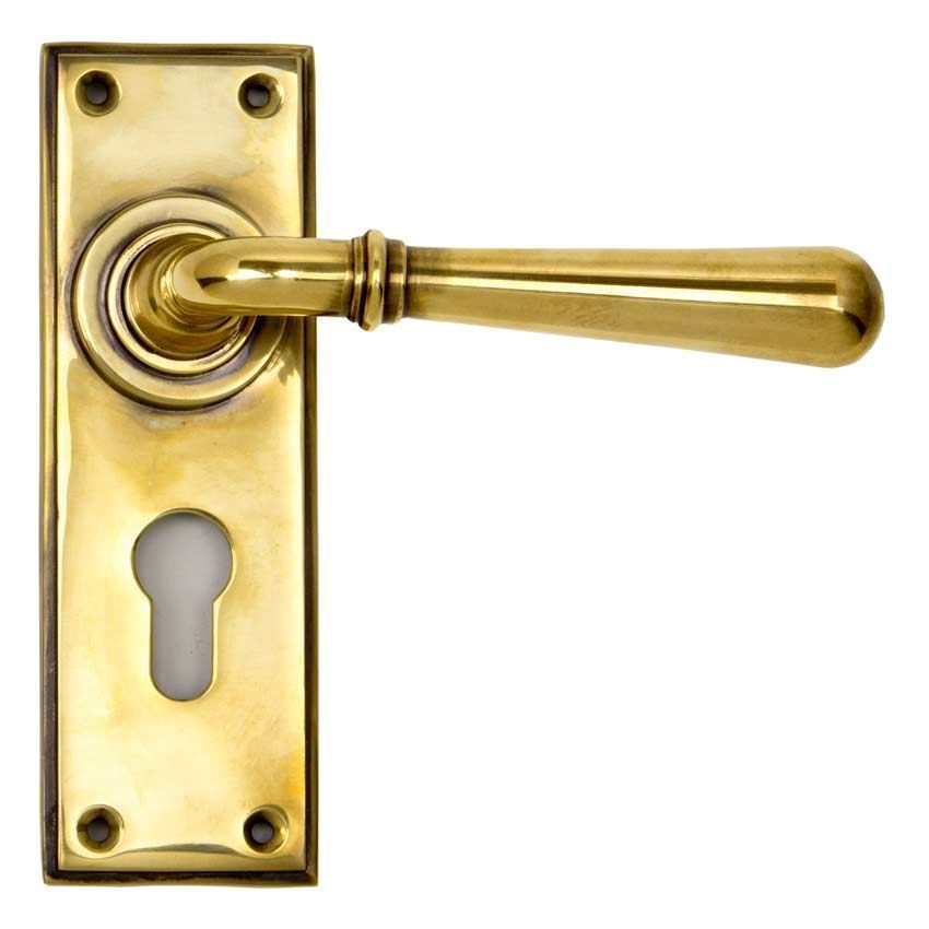 Aged Brass Newbury Euro Profile Handles - Aged Brass - 91417