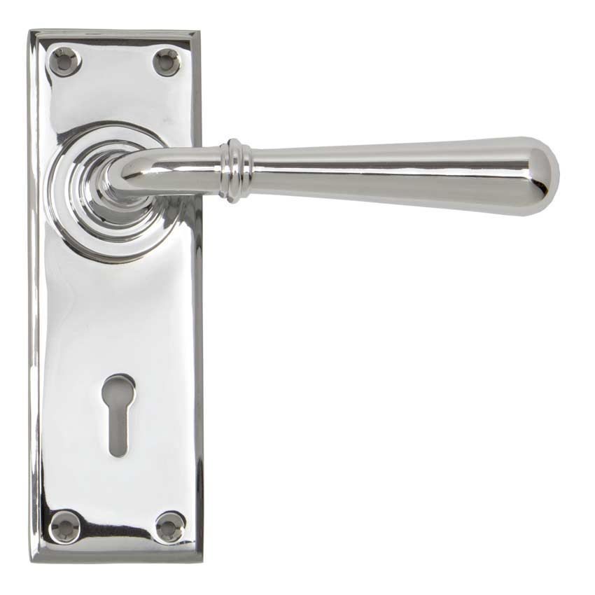 Polished Chrome Newbury Lock Handles - Polished Chrome - 91421 