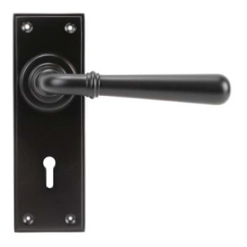 Aged Bronze Newbury Lock Handles - Aged Bronze - 91435  Aged Bronze Newbury Lock Handles - Aged Bronze - 91435
