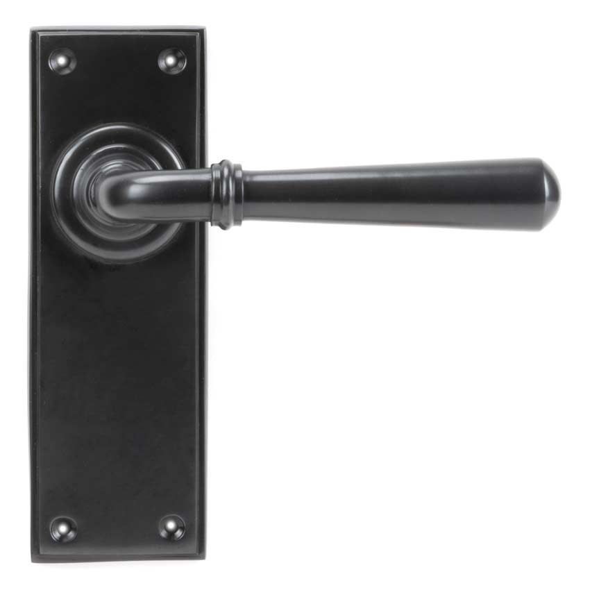 Aged Bronze Newbury Latch Handles - Aged Bronze - 91436 