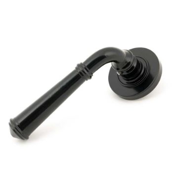 Regency Lever on a Plain Rose in Black finish - Unsprung - 49969 