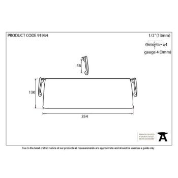 354 x 130mm Cast Letter Tidy - 91934