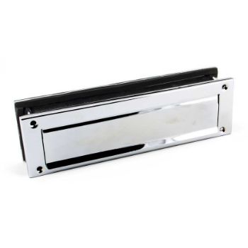 Polished Chrome Traditional Letterbox - 45444 