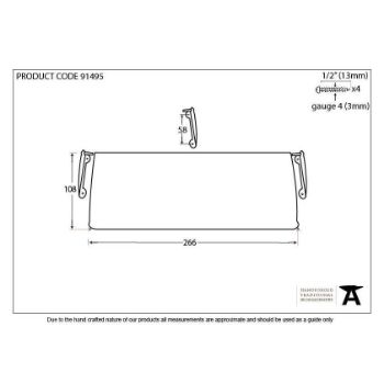 266 x 108mm Cast Letter Tidy - 91495