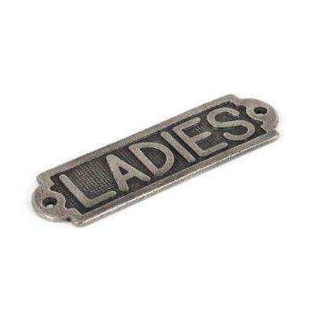 Antique Pewter Ladies Sign - 83685