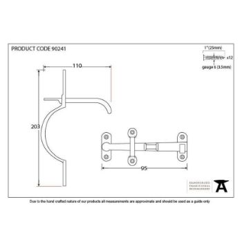 Cast Suffolk Latch - 90241