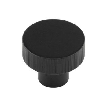 Thaxted Cupboard Cabinet Knobs in Matt Black - HOX230MB