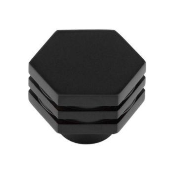 Nile Cupboard Cabinet Knobs in Matt Black - HOX330MB 