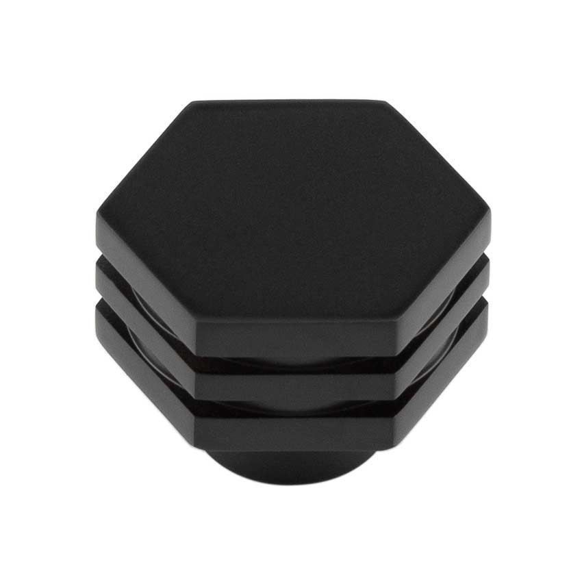 Nile Cupboard Cabinet Knobs in Matt Black - HOX330MB 