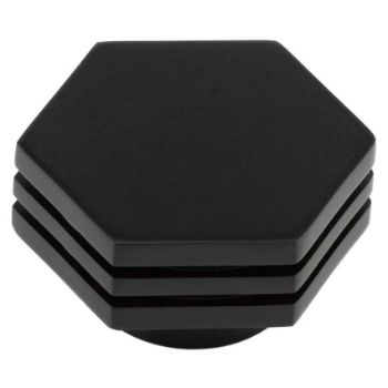 Nile Cupboard Cabinet Knobs in Matt Black - HOX330MB 