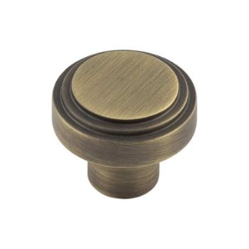 Cropley Cupboard Cabinet Knobs in Antique Brass - HOX1030AB