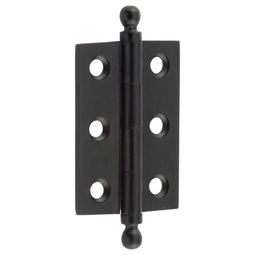 Finial Cabinet Hinges in Matt Black - HOX800MB