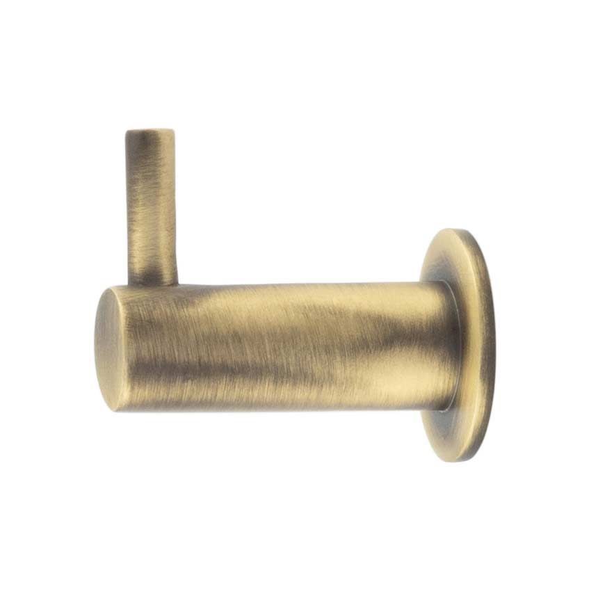 Vestry Cupboard Hook in Antique Brass - HOX665AB