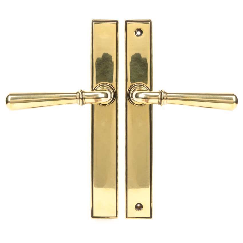 Aged Brass Newbury Slimline Lever Latch Set - 45429 