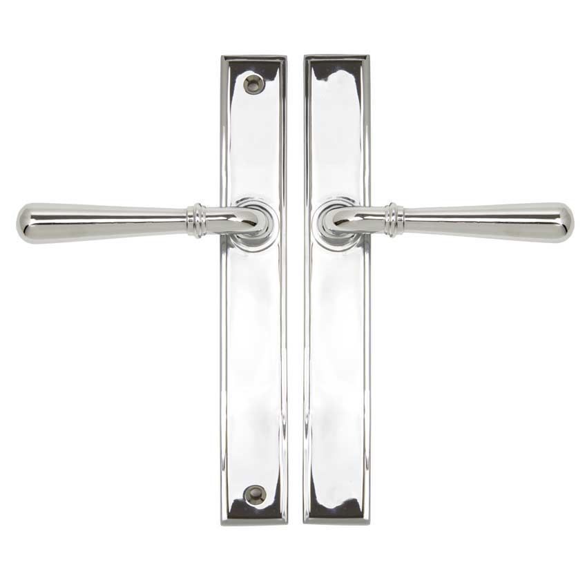 Polished Chrome Newbury Slimline Lever Latch Set - 45431 