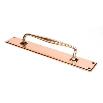 Polished Bronze Art Deco Pull Handle on a Backplate - 45383 