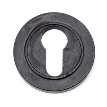 External Beeswax Round Plain Euro Profile Escutcheon - From the Anvil - 45723