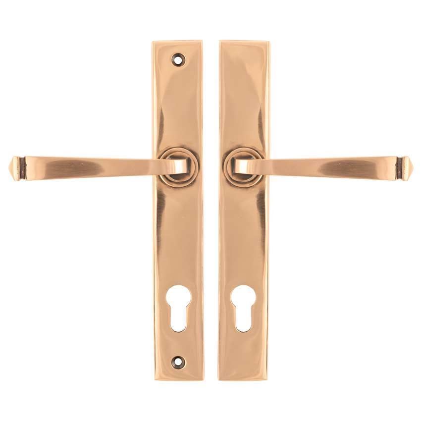 Polished Bronze Avon Slimline Espag. Lock Set - 45791