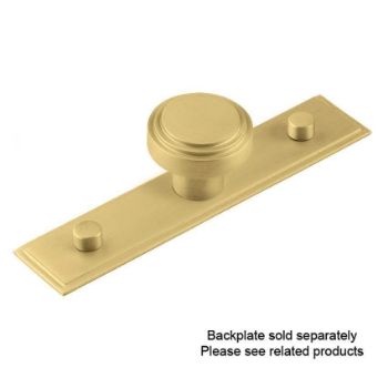 Cropley Cupboard Cabinet Knobs in Satin Brass - HOX1030SB 