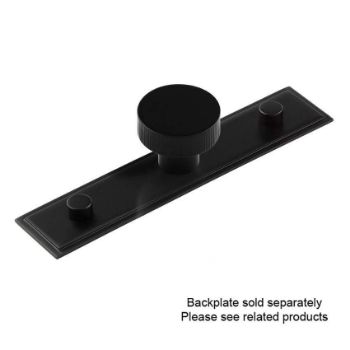 Thaxted Cupboard Cabinet Knobs in Matt Black - HOX230MB