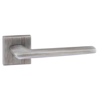 Forme Boston Designer Lever on a Minimal Square Rose - Urban Graphite - FMS422UG 