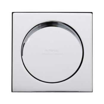 Square Flush Pull in Polished Chrome - SQ2327-PC  Square Flush Pull in Polished Chrome - SQ2327-PC