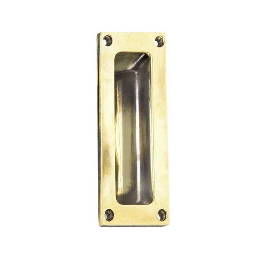 AGED BRASS FLUSH HANDLE- 91518