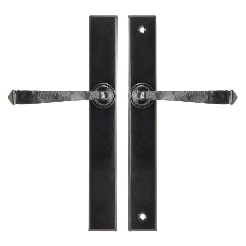 Avon Slimline Espag Sprung Lever Latch Set in Black - 92133 