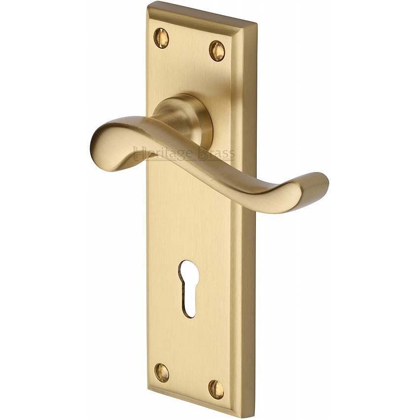 Edwardian Lock Handle - W3200SB - EXT 