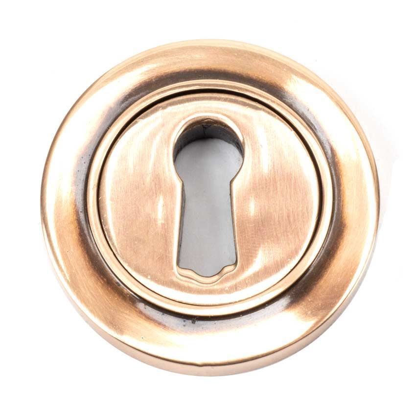 Polished Bronze Round Plain Escutcheon - 46117 