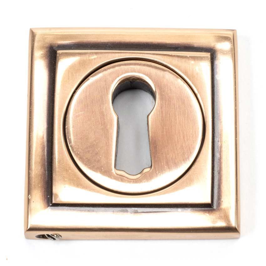 Polished Bronze Square Escutcheon - 46120