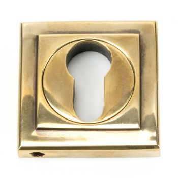 Aged Brass Square Euro Escutcheon - 45710 Aged Brass Square Euro Escutcheon - 45710