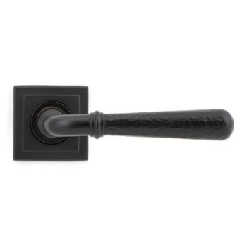 Aged Bronze Hammered Newbury Lever on a Square Rose - 46084 